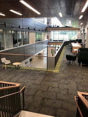 One of many floors inside Horizon Hall, home to The College of Humanities and Social Sciences at George Mason University