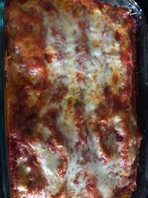 Recreated Spinach lasagna roll ups