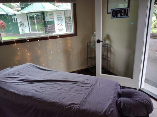 Inside of the massage studio