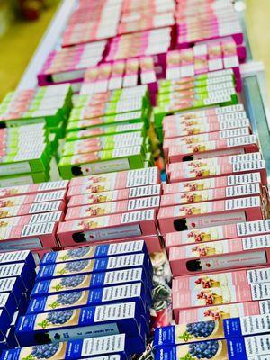 New Stock of Vapes, New flavors with over 5000 puffs, come in and try it....