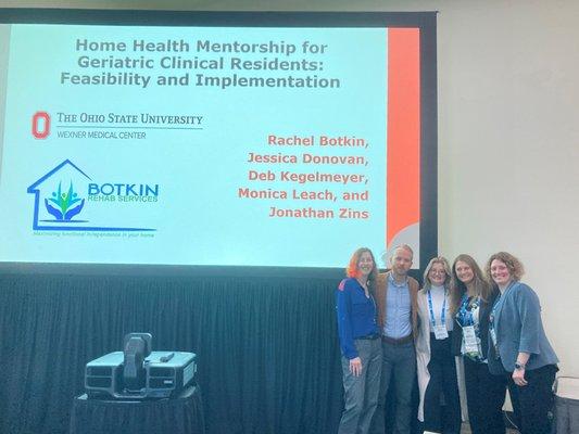 Rachel Botkin and her team at the Physical Therapist Conference in California