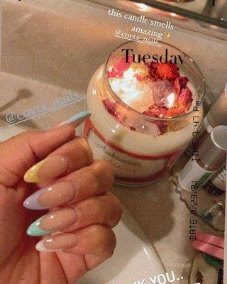 Nails and candles