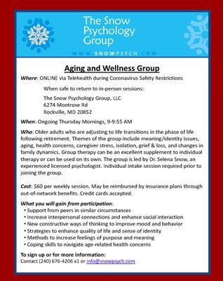 Aging and Wellness Group