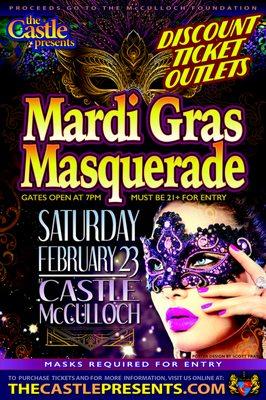 Join us Saturday Feb 23rd for the 2019 Mardi Gras Masquerade!