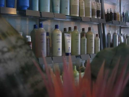 Aveda retail area.