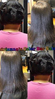 The client was consistent with the regimen the stylist provided her with                                     (1 year and 6 months) Growth