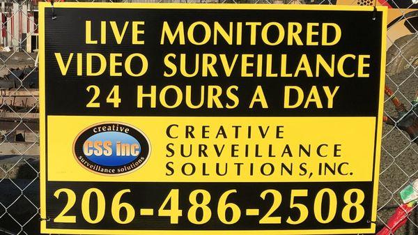 Look for our big yellow signs at construction worksites!