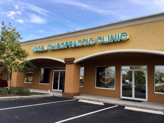 Vogel Chiropractic Clinic located in the Portofino Square Plaza off of S Nova Rd.