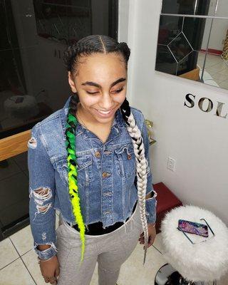 2 braids