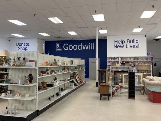 Interior of the Dayton Goodwill store