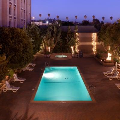 Pool Courtyard. The view from the Lounge Ultra Bar.