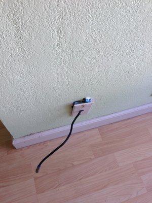 Outlet were in bad condition...No worries he will charge you for those, he probably charged the tenant before us the same.