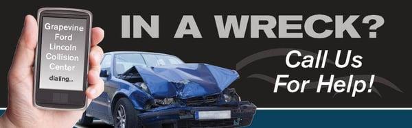 In a wreck? Call us for help!