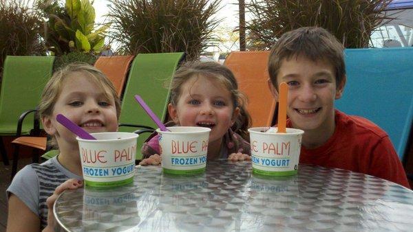 Blue Palm Fans!