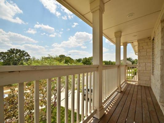 Beautiful greenbelt view on a home in Bauerle Ranch in Austin that The Papasan Real Estate Team put under contract.