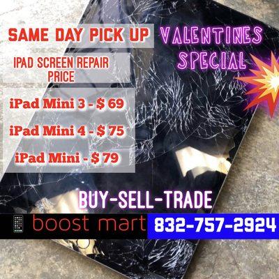 iPad Screen Repair Price....!!!! Valentines Special....!!!!