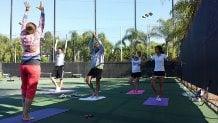 Yoga for Tennis players at BJK in Long Beach