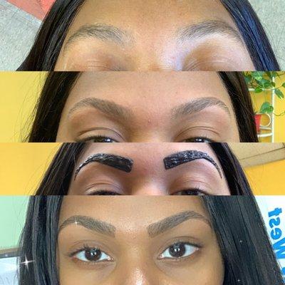 Before; After Threading; Tinting; Final Result