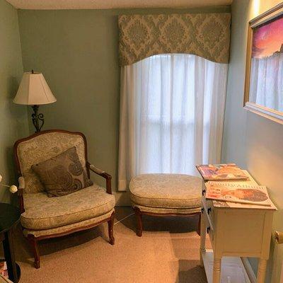 Window treatments for local spa