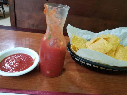 Salsa and chips