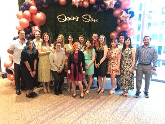 CareerPlug Team at the Foster Angels Shining Stars Luncheon. In 2019 we were honored to win their Outstanding Philanthropic Partner Award