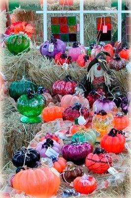 Glass pumpkins in the south bay