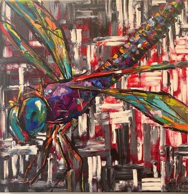 Dragonfly painting