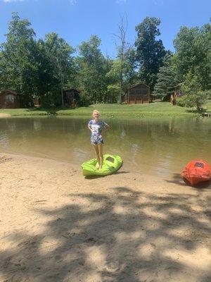 The beautiful lake and the fun selection of water activities