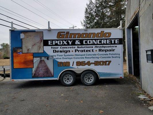 8'x16' Trailer with a full digitally printed and laminated wrap