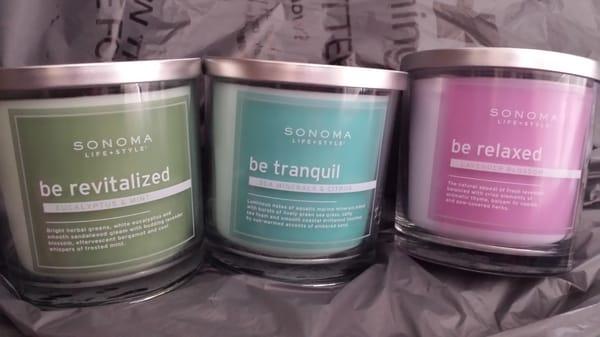 Relaxing candles,  all 50% off today