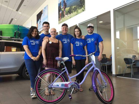 Cancer Support - Build a Bike Event at Tucson Subaru