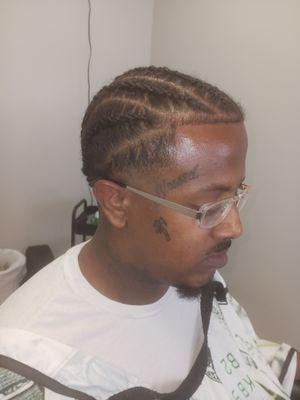 Braids, taper cut and a line-up