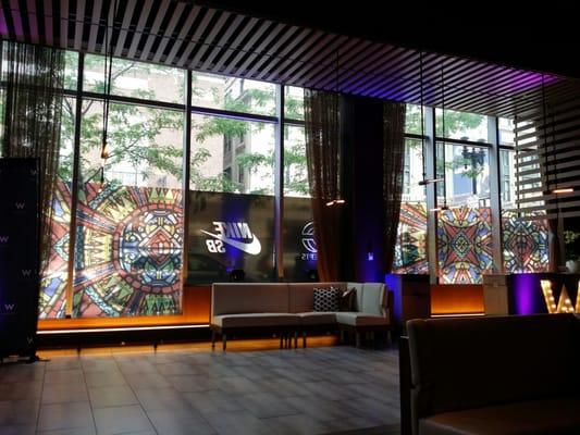 Transparent Vinyl @ the W hotel Boston for Nike and Concepts!