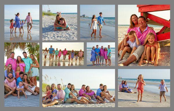 First Collage of Family Vacation