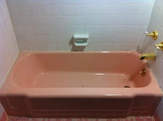 Pink tub BEFORE