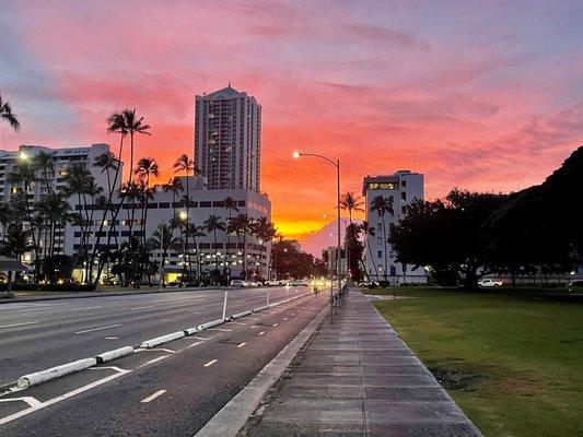 Sunset from Thomas Square