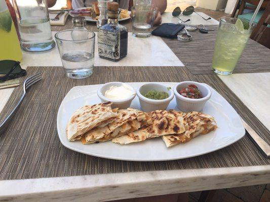 Chicken quesadillas