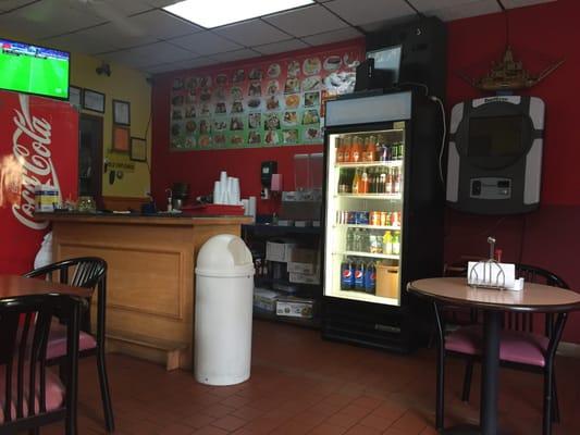 Counter at Tacos Azteca