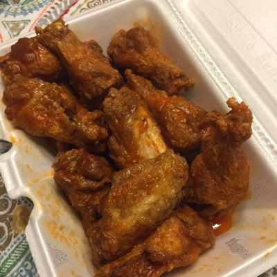 Medium spicy chicken wings