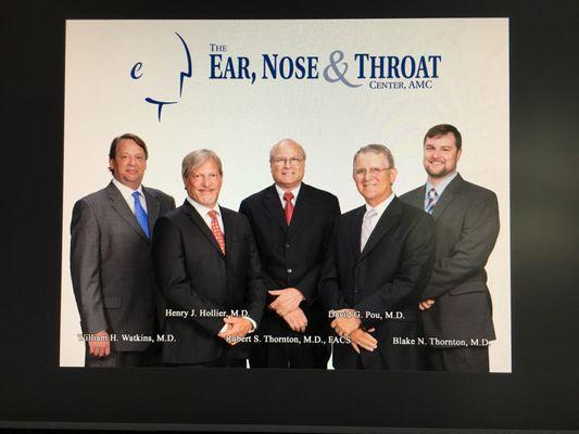 Ear, Nose & Throat Center physicians