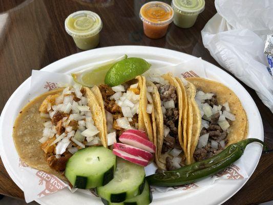 Pastor  y asada tacos