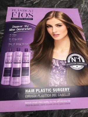 New Brazil treatment we are doing now for the hair to take a frizzy and add more shiny.