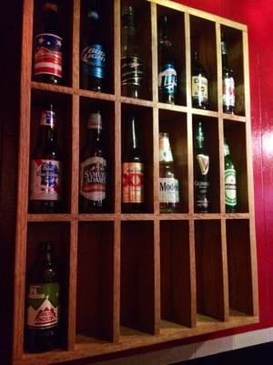 Some of the beer bottle Offerings