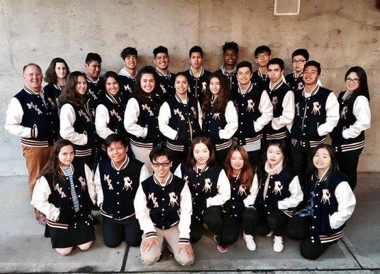 Check out this happy group in their new Varsity Jackets!