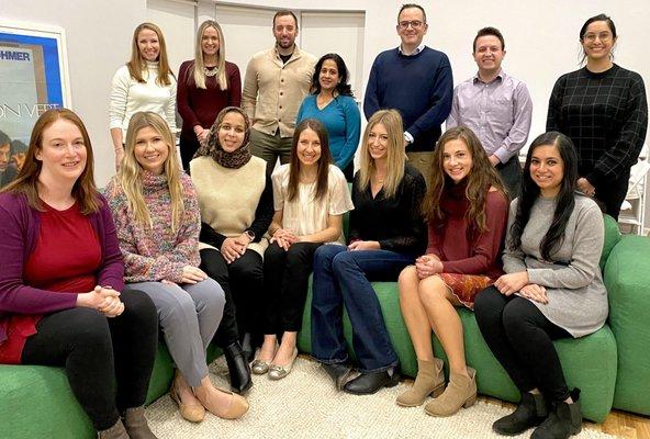 Back Row: Dr.Laura, Alexis, Mike, Dr.Asha, Dr.Dan, Dr.David & Dr.Priya Front Row:Dr.Noga, Hayley, Dr.Razan,Christine,Allison,Sarah & Dr.Akta