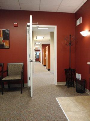 Hallway to exam rooms