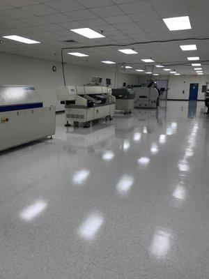 This is an ESD floor at Solutions Manufacturing, Rockledge