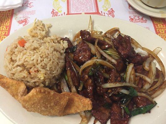 Lunch Mongolian beef