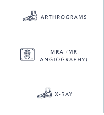 At our Boulder location we offer arthrograms, MRas, & X-rays.