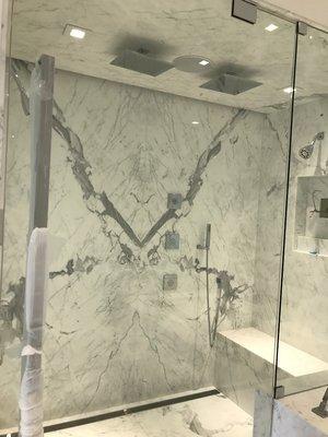 Marble shower